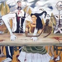 Frida Kahlo La Table Bless E 1940 Hand Painted Reproduction