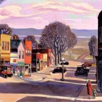 Gale Stockwell Parkville Main Street 1933 Hand Painted Reproduction