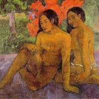 Gauguin And The Gold Of Their Bodies Hand Painted Reproduction