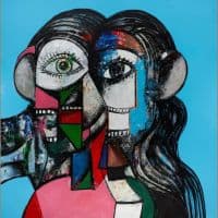 George Condo Prismatic Head Composition Hand Painted Reproduction