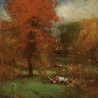 George Inness American 1825 1894 The Mill Pond 1889 Hand Painted Reproduction