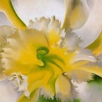 Georgia O Keeffe An Orchid 1941 Hand Painted Reproduction