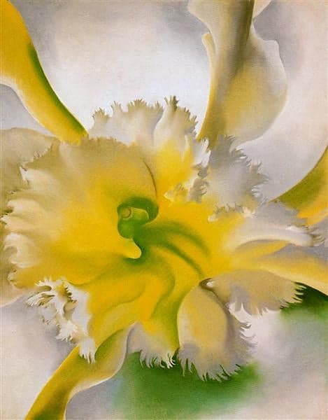 Georgia O Keeffe An Orchid 1941 Hand Painted Reproduction museum quality