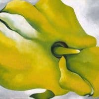 Georgia O Keeffe Yellow Calla 1926 Hand Painted Reproduction