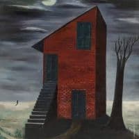 Gertrude Abercrombie Lonely House Hand Painted Reproduction
