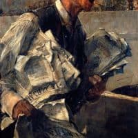 Giovanni Boldini Newspaperman In Paris The Newspaper 1878 Hand Painted Reproduction