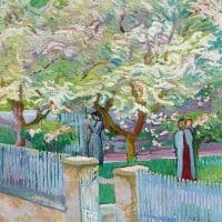 Giovanni Giacometti Garden In Bloom 1911 Hand Painted Reproduction