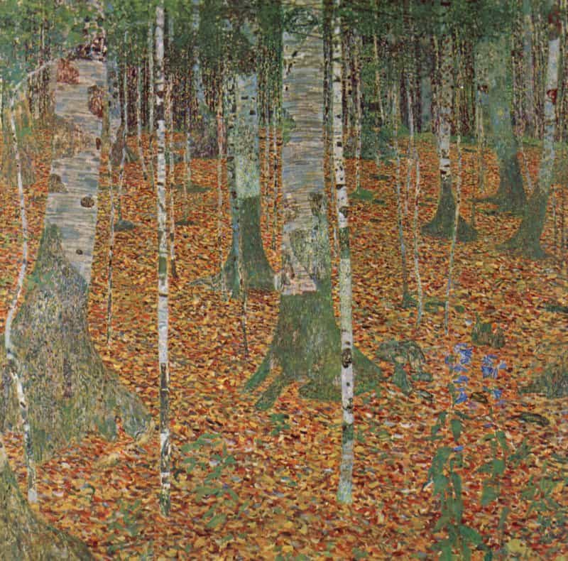 Gustav Klimt Birch Forest Hand Painted Reproduction museum quality