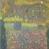 Gustav Klimt House In Attersee Hand Painted Reproduction
