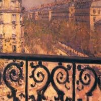 Gustave Caillebotte A Balcony In Paris Hand Painted Reproduction