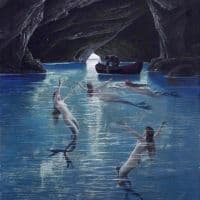 Hermann David Salomon Corrodi Fisherman And Mermaids In The Blue Grotto Hand Painted Reproduction
