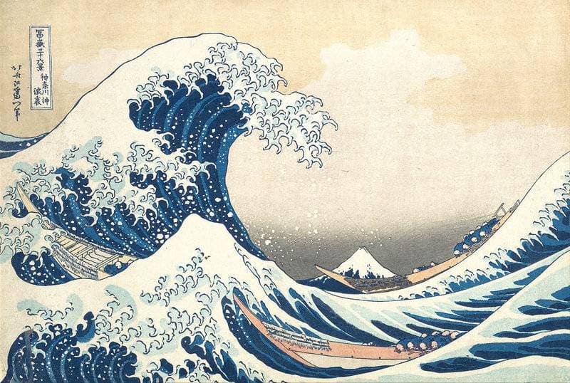 Hokusai Under The Wave Off Kanagawa Kanagawa Oki Nami Aka The Great Wave Hand Painted Reproduction museum quality