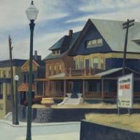 Hopper East Wind Over Weehawken Hand Painted Reproduction
