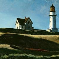 Hopper Lighthouse - Colline Du Phare Hand Painted Reproduction