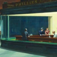 Hopper Nighthawks Squared Hand Painted Reproduction