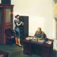 Hopper Office At Night Hand Painted Reproduction
