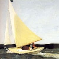 Hopper Sailing Hand Painted Reproduction