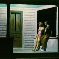 Hopper Summer Evening 1947 Hand Painted Reproduction
