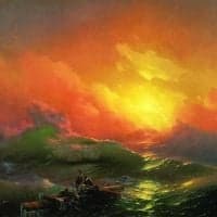 Ivan Aivazovsky The Ninth Wave 1850. Hand Painted Reproduction