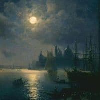 Ivan Aivazovsky Venice In Moonlight Hand Painted Reproduction