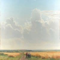 Ivan Ivanovich Shishkin Midday - In The Environs Of Moscow 1869 Hand Painted Reproduction