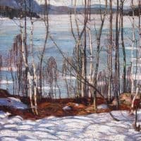 Jackson Frozen Lake Early Spring Algonquin Park 1914 Hand Painted Reproduction