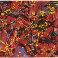 Jackson Pollock Red Composition 1946  hand painted reproduction