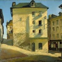 James Proudfoot Sun On A House Dieppe Hand Painted Reproduction
