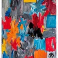 Jasper Johns Arrive - Depart 1963 64 Hand Painted Reproduction