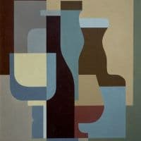 Jos Pedro Costigliolo Abstraction-purism 1942 Hand Painted Reproduction