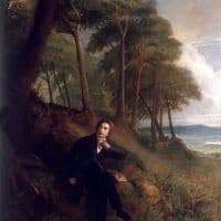 Joseph Severn Keats Listening To A Nightingale On Hampstead Heath 1845 Hand Painted Reproduction