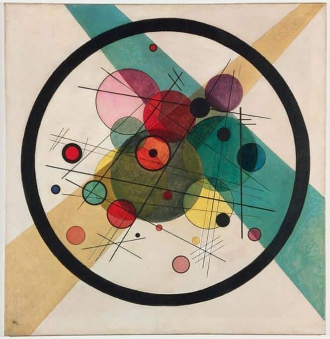Kandinsky Circles In Circles Hand Painted Reproduction museum quality