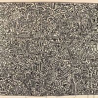 Keith Haring August 15 1983 Hand Painted Reproduction