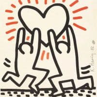 Keith Haring Bayer Suite 1 1982 Hand Painted Reproduction