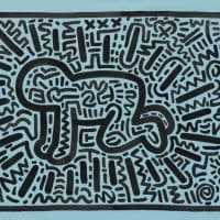 Keith Haring Gradiant Baby Hand Painted Reproduction