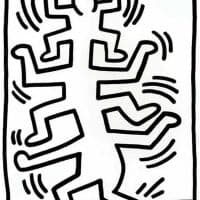 Keith Haring Growing 1 - First State Hand Painted Reproduction