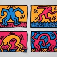 Keith Haring Pop Shop Quad 2 Hand Painted Reproduction