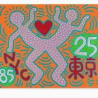 Keith Haring Sister Cities - For Tokyo Hand Painted Reproduction