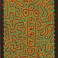 Keith Haring Symbols 1982 Hand Painted Reproduction