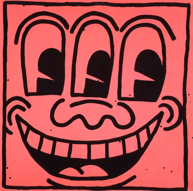Keith Haring Untitled 1981 Hand Painted Reproduction museum quality