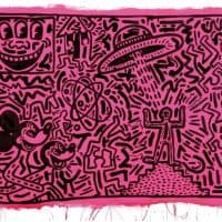 Keith Haring Untitled 1982 Hand Painted Reproduction