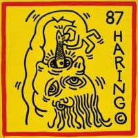 Keith Haring Untitled Knokke 3 1987 Hand Painted Reproduction