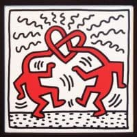 Keith Haring Untitled Love Hand Painted Reproduction