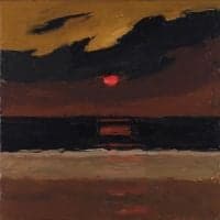 Kyffin Williams Sunset Anglesey 2004 Hand Painted Reproduction