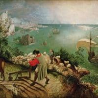 Landscape With The Fall Of Icarus - Landscape By Peter Bruegel The Elder