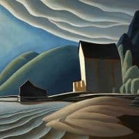 Lawren Harris Ice House Coldwell Lake Superior C. 1923 Hand Painted Reproduction