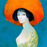 Leonor Fini Self Portrait With Red Hat Hand Painted Reproduction