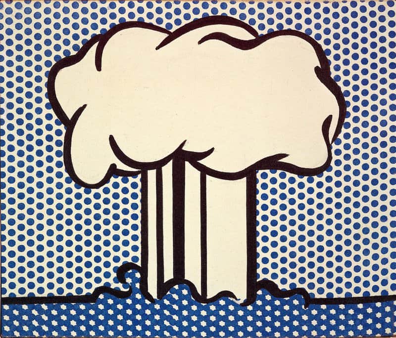 Lichtenstein Atomic Landscape Hand Painted Reproduction museum quality