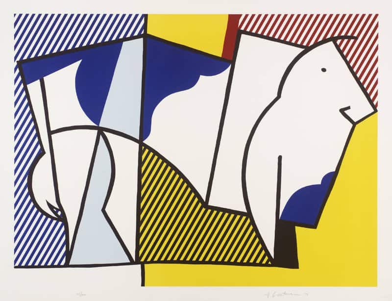 Lichtenstein Bull 3 Hand Painted Reproduction museum quality