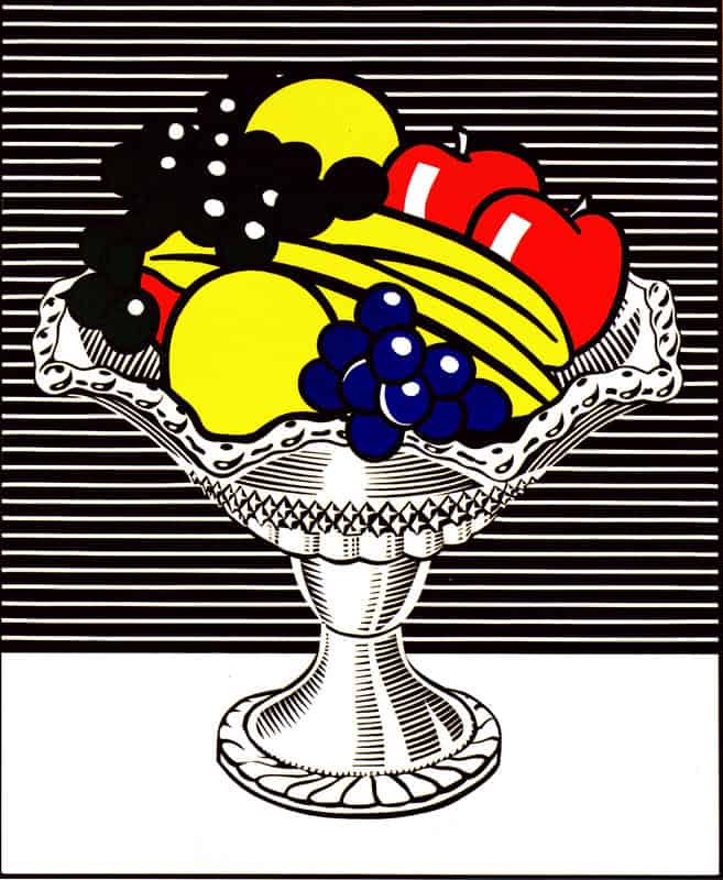 Lichtenstein Crystal Bowl Hand Painted Reproduction museum quality